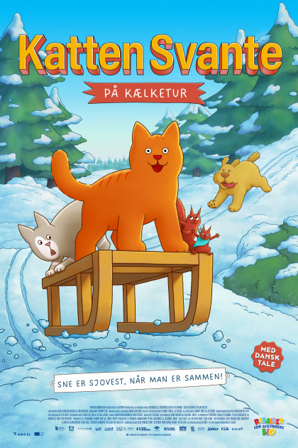 Katten Svante på kælketur